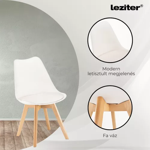 Silla étkezőszék 8 db fehér színben