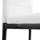 Tino NOVA Étkezőszék fehér-fekete színben