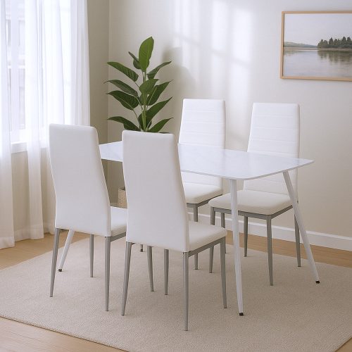 Tino NOVA Étkezőszék fehér-szürke színben