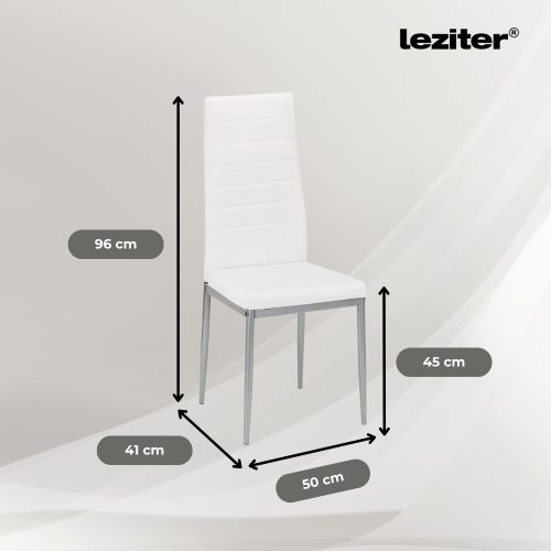 Tino NOVA Étkezőszék fehér-szürke színben