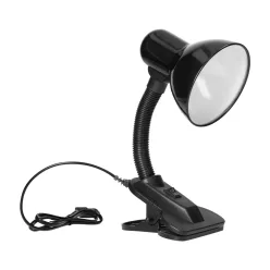 Virone E27 clip-on table lamp, black
