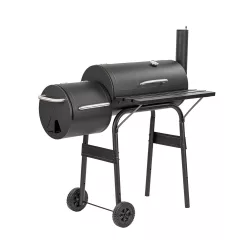 Faszenes kerti grillsütő füstölővel