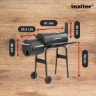 Faszenes kerti grillsütő füstölővel