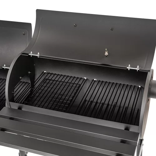 Faszenes kerti grillsütő füstölővel