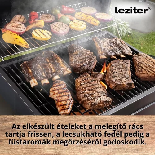 Multifunkciós faszenes kerti grillsütő