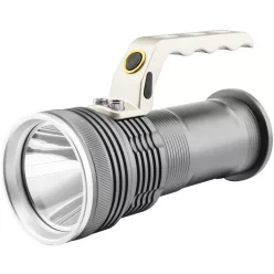   Entac Elemlámpa 5W T6 Aluminium 2x18650 és fali töltő tartozék