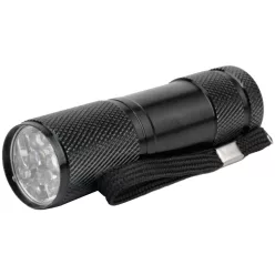 Entac Flashlight 1W 9LED ALU Black 3xAAA nt.