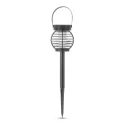 Entac Multifunkcionális Kerti Szolár Lámpa Láng Effekttel, átmérő 10cm, 12db WW SMD LED, 12db/kínáló