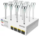 Entac Kerti Szolár Lámpa 400mm Rozsdamentes acél Mozaik Üveg 1 LED RGB 12/kínáló
