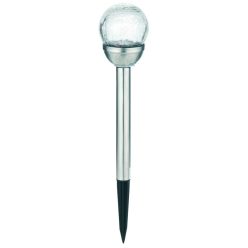   Entac Kerti Szolár Lámpa 400mm Rozsdamentes acél Üveg fej 1 LED RGB 12/kínáló