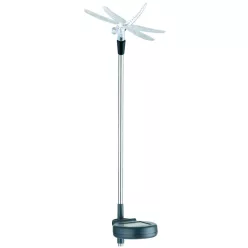   Entac Garden Solar Lamp 340mm RGB Stainless Steel dragonfly shape