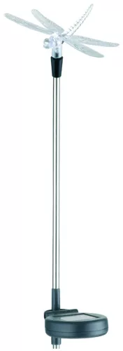 Entac Kerti Szolár Lámpa 340mm RGB Rozsdamentes acél szitakötő forma