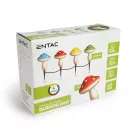 Entac Kerti Szolár Fényfüzér, Gomba, 20cm, 4db leszúrható LED, 4 színben