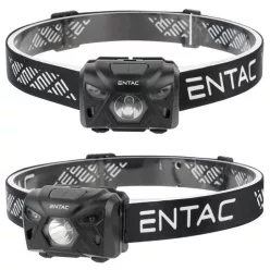 Entac Headlamp 5W Sensor XPE + Red Light, Black