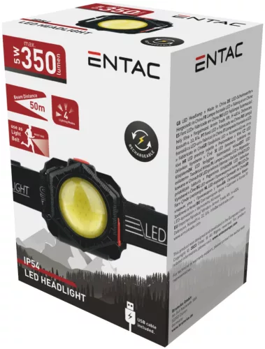 Entac Rechargeable Multifunctional Headlamp with Belt Bag