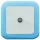Entac Night Light 0.5W Square CW Blue