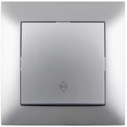 Entac 106 Arnold recessed two-way switch Silver