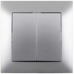   Entac 105 Arnold recessed wall switch chandelier switch Silver