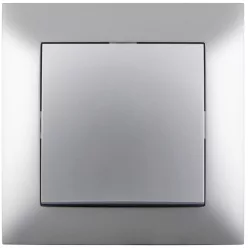 Entac 107 Arnold recessed wall cross switch Silver