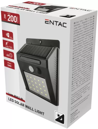 Entac Napelemes Műanyag Lámpa 2W SMD