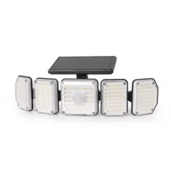   Entac Napelemes Műanyag Fali lámpa 2.5W SMD CCT 5 fej mozgásérzékelővel + IR
