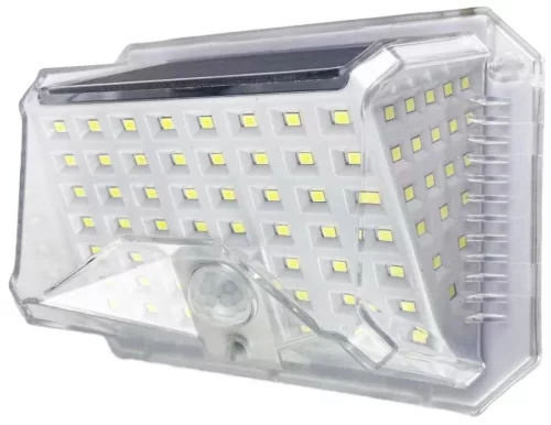 Entac Napelemes Műanyag Lámpa 1.5W SMD 3 mód PIR
