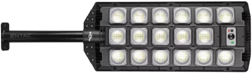 Entac LED Solar Street Light with Remote Control, Motion Sensor, Automatic Dimm Function, 1500 lm