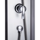 Evora Black 90 hátfalas zuhanykabin zuhanytálcával