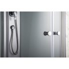 Evora White 90 hátfalas zuhanykabin zuhanytálcával