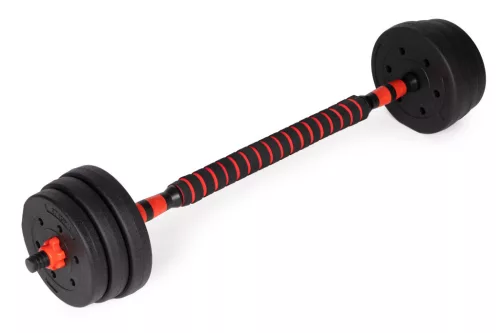 Állítható súlyzók 2x10 kg-os súlyzószett 20 kg-os rúd