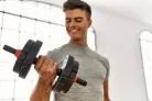 Állítható súlyzók 2x20 kg-os súlyzó szett 40 kg-os rúd
