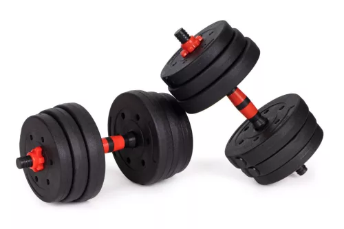Állítható súlyzók 2x20 kg-os súlyzó szett 40 kg-os rúd