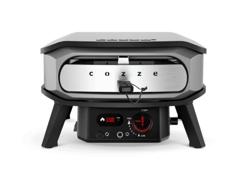 COZZE Forgózsámolyos Gázlángos Pizzakemence 17″ (integrált hőmérővel)
