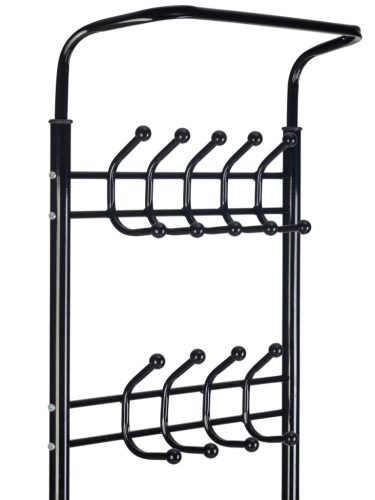 Álló ruhafogas cipőtartóval fekete