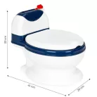 Wc formájú bili kivehető belsővel és kefével