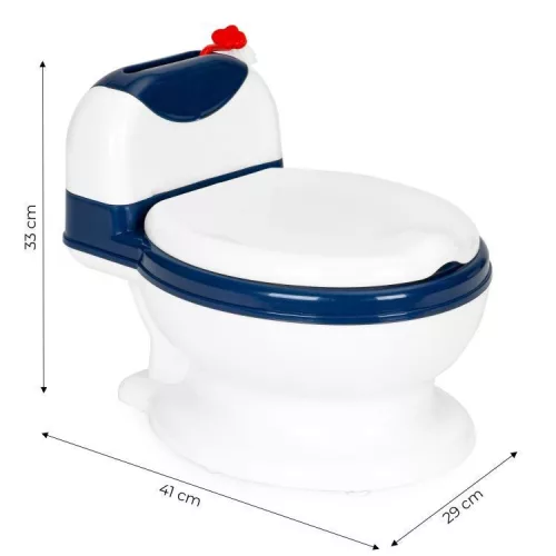 Wc formájú bili kivehető belsővel és kefével