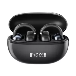   Haylou Xiaomi Airfree vezeték nélküli fülhallgató, fülre akasztós, fekete
