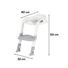 Lépcsős WC szűkítő szürke