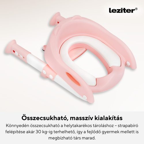 Lépcsős WC szűkítő rózsaszín