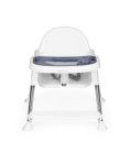 Etetőszék 2 az 1-ben tálcával övekkel fehér