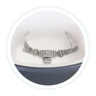 Etetőszék 2 az 1-ben tálcával övekkel fehér