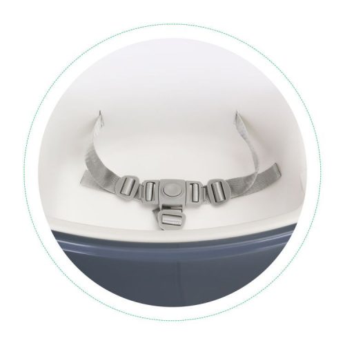 Etetőszék 2 az 1-ben tálcával övekkel fehér