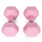 Hex súlyzó szett 2x2 kg rózsaszín