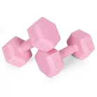 Hex súlyzó szett 2x2 kg rózsaszín