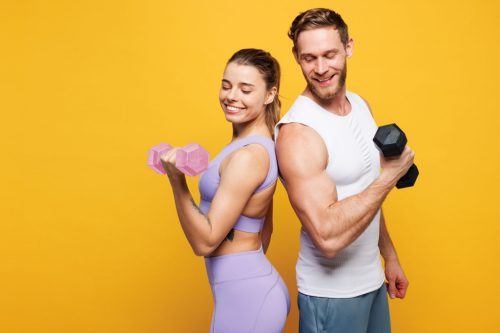 Hex súlyzó szett 2x2 kg rózsaszín