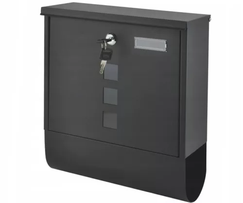 Két oldalról nyitható acél postaláda
