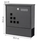 Acél postaláda