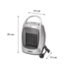Loa elektromos kerámiabetétes hősugárzó 750W/1500W