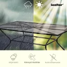 Melfi fém mesh kerti asztal 150x90x75 cm