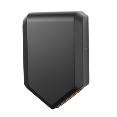 Kézszárító, rozsdamentes acél, fekete, légpengés 1000W